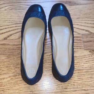 Navy ballet flats
